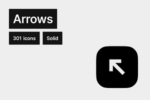 Arrows Solid - 301 icons