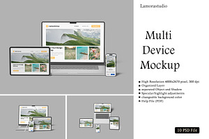 Realistic Multi Device Mockup