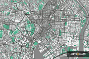 Tokyo Map – Regular / Mint, an Illustration by MetroMaps (Thumbnail 3 of 3)