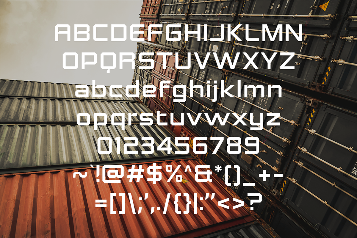 Gasterol - Industrial Display Fonts, a Sans Serif Font by Konstantine Studio (Photo 4 of 4)