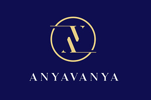 Luxury Letter AV VA Circle Logo