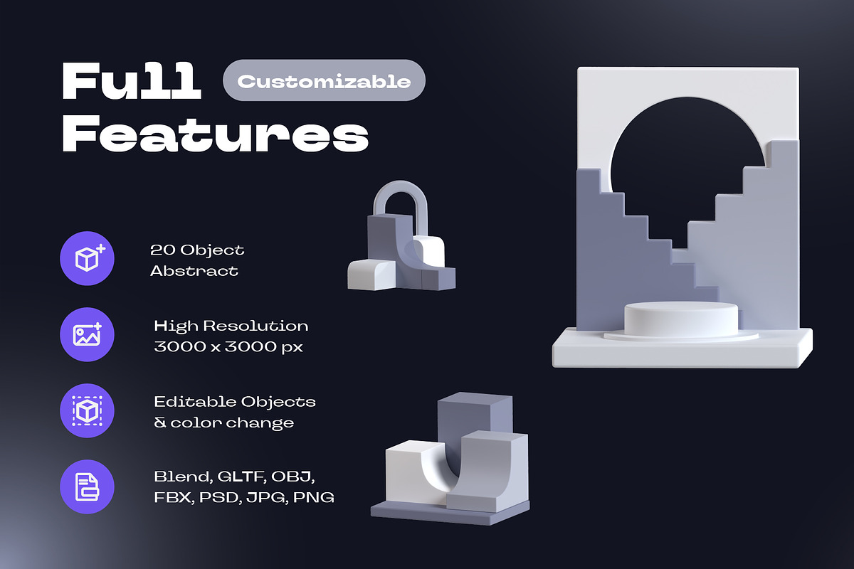 Abstract Podium 3D, an Object 3D Model by kerismaker (Photo 2 of 8)