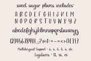 Sweet Sugar Plums - A Sweet Script, a Script Font by Designing Digitals (Thumbnail 2 of 9)