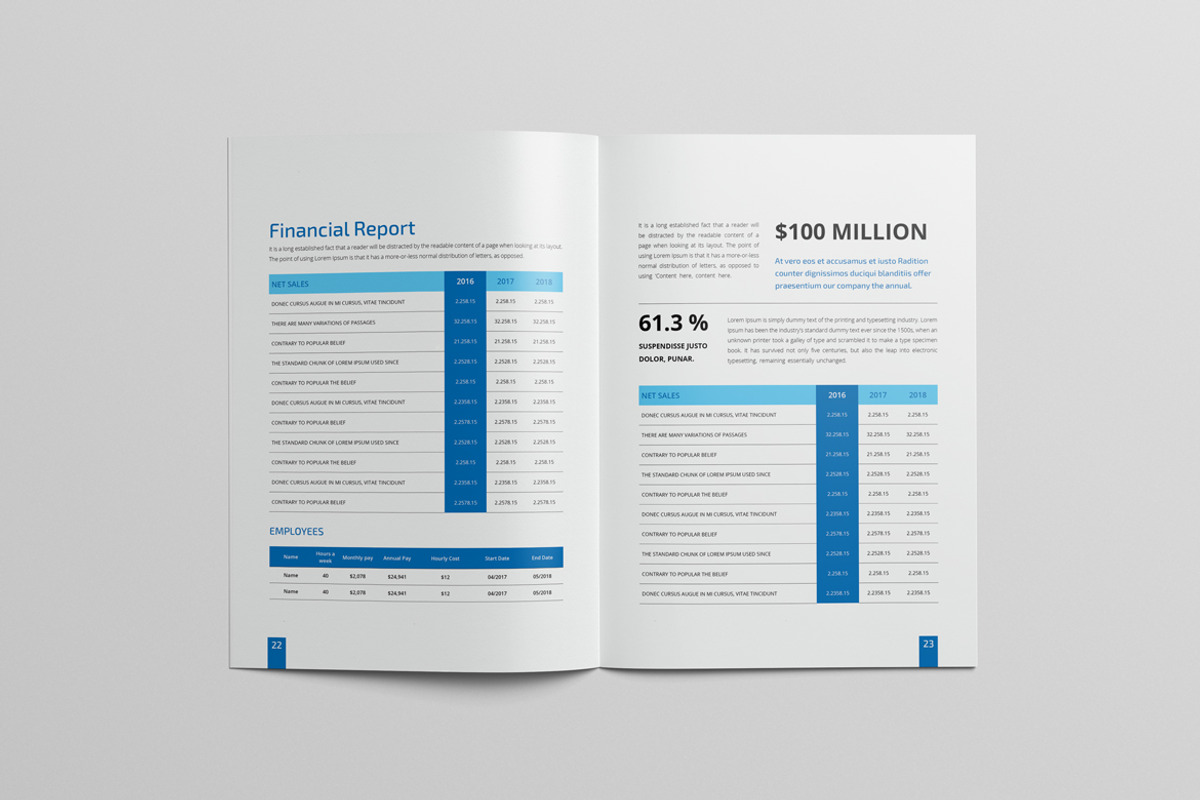 Annual Report A4 & Us Letter, a Brochure Template by Pro-Gh (Photo 18 of 20)