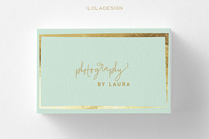 Elegant Photography Business Card