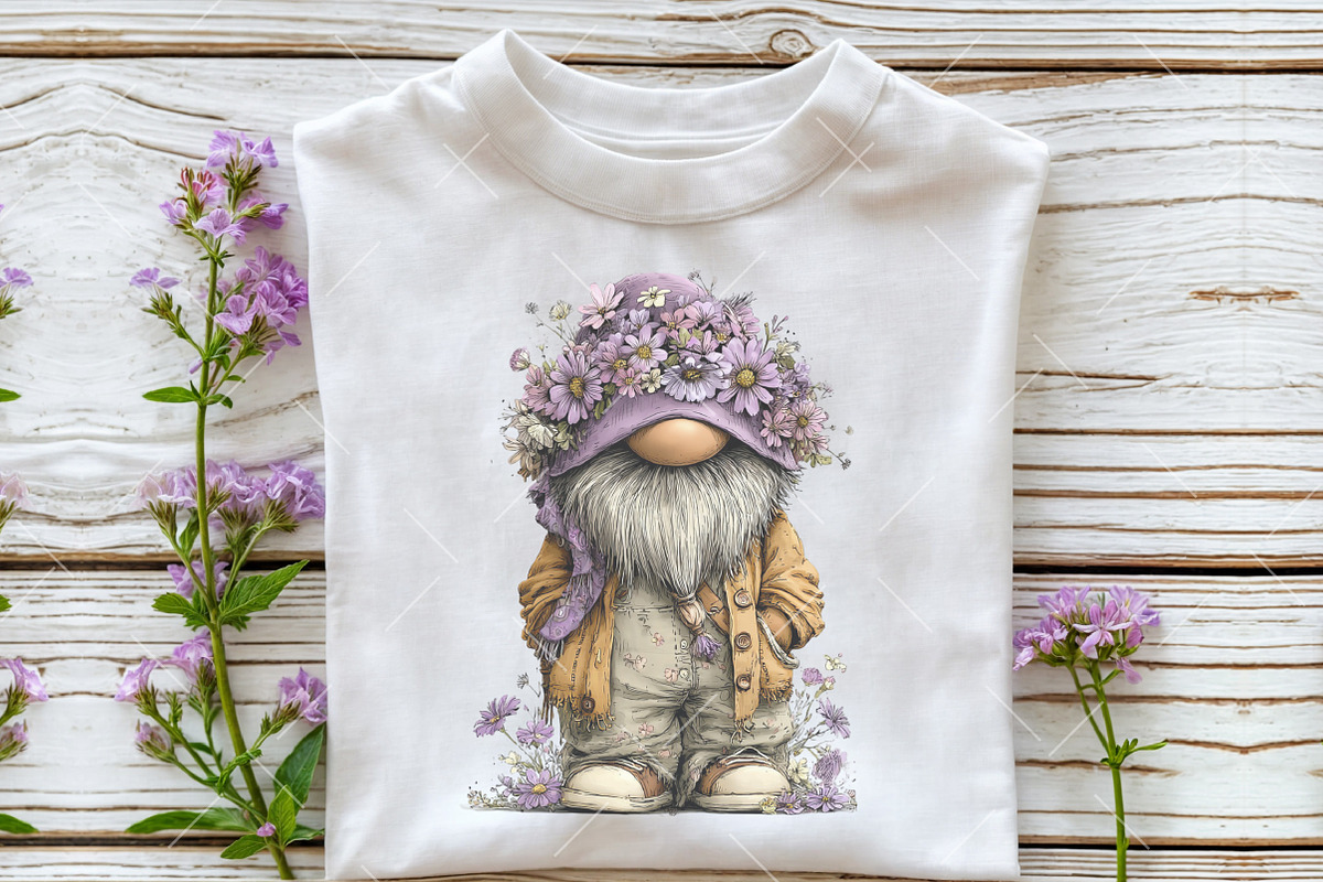 Whimsical Spring Gnome Clipart, an Illustration by OK Design (Photo 5 of 6)