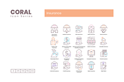 95 Insurance Icons - Coral Series, an Icon by Flat Icons (Thumbnail 2 of 9)