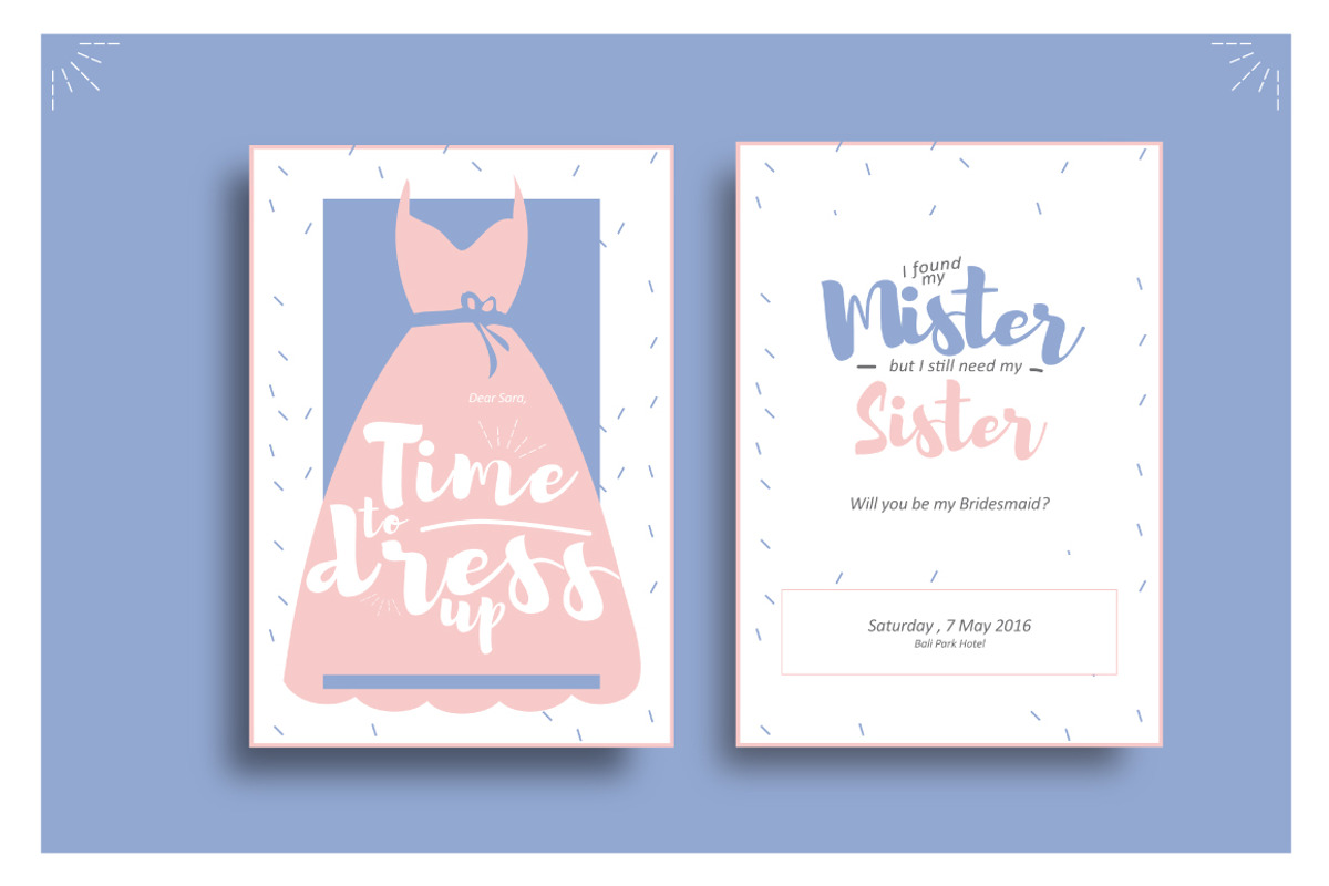 Bridesmaid & Groomsman Invites, an Invitation Template by Laffmate (Photo 3 of 3)