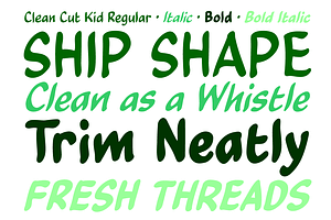 Clean Cut Kid - Friendly Comic Font