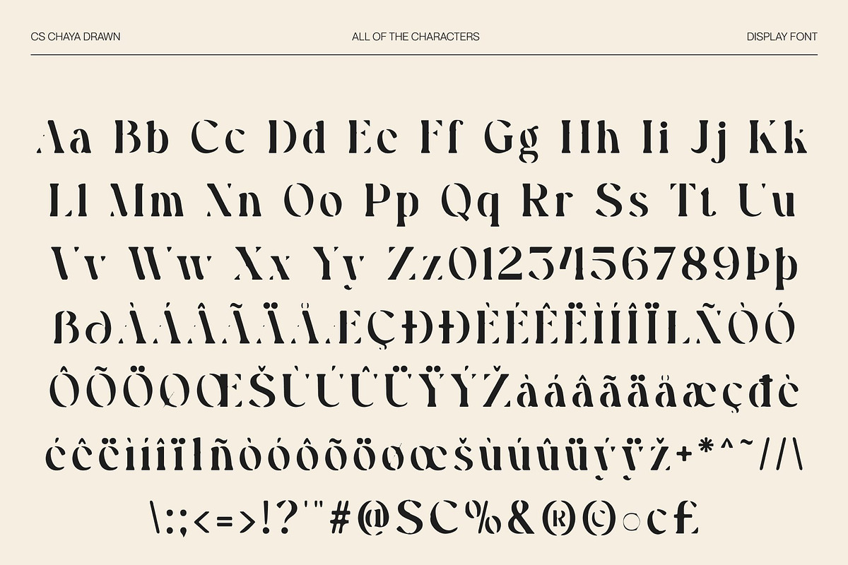 CS Chaya Drawn, a Serif Font by Craft Supply Co. (Photo 8 of 8)