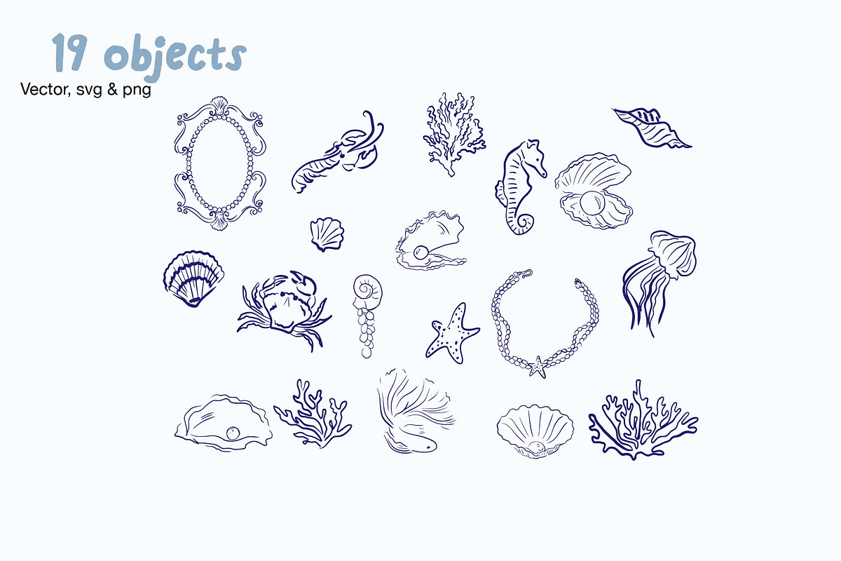 Mermaid's Life vector illustration, an Object Graphic by MayBay Studio (Photo 3 of 6)