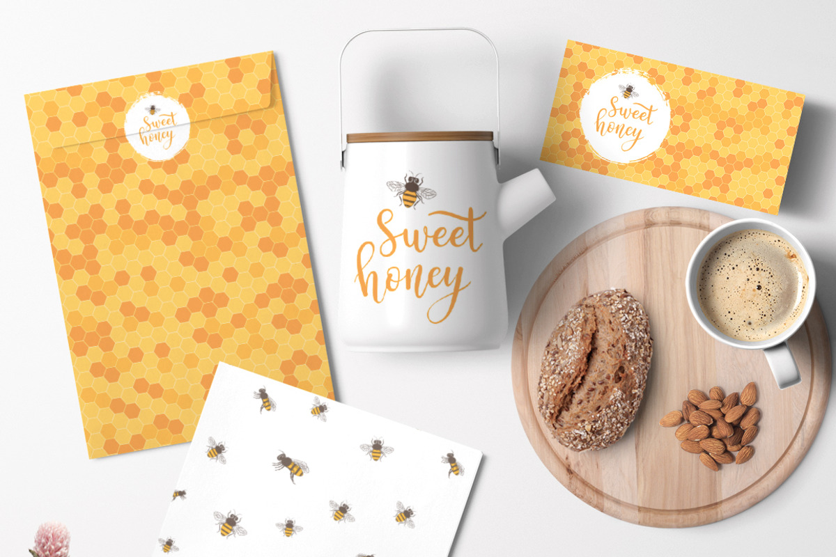 11 Honey patterns + Bonus, a Pattern Graphic by Midstream (Photo 4 of 8)