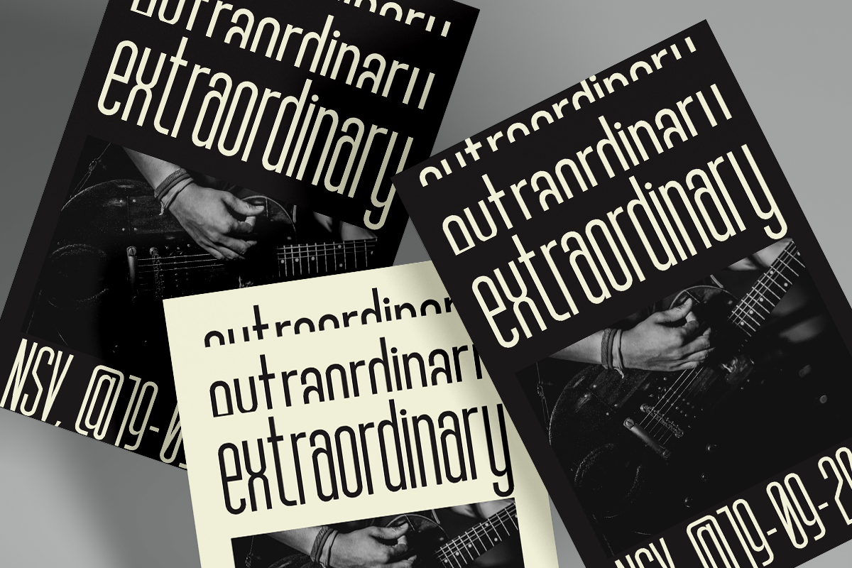 Qolians - Movie Condensed Font, a Sans Serif Font by Pandeka Studio (Photo 6 of 9)
