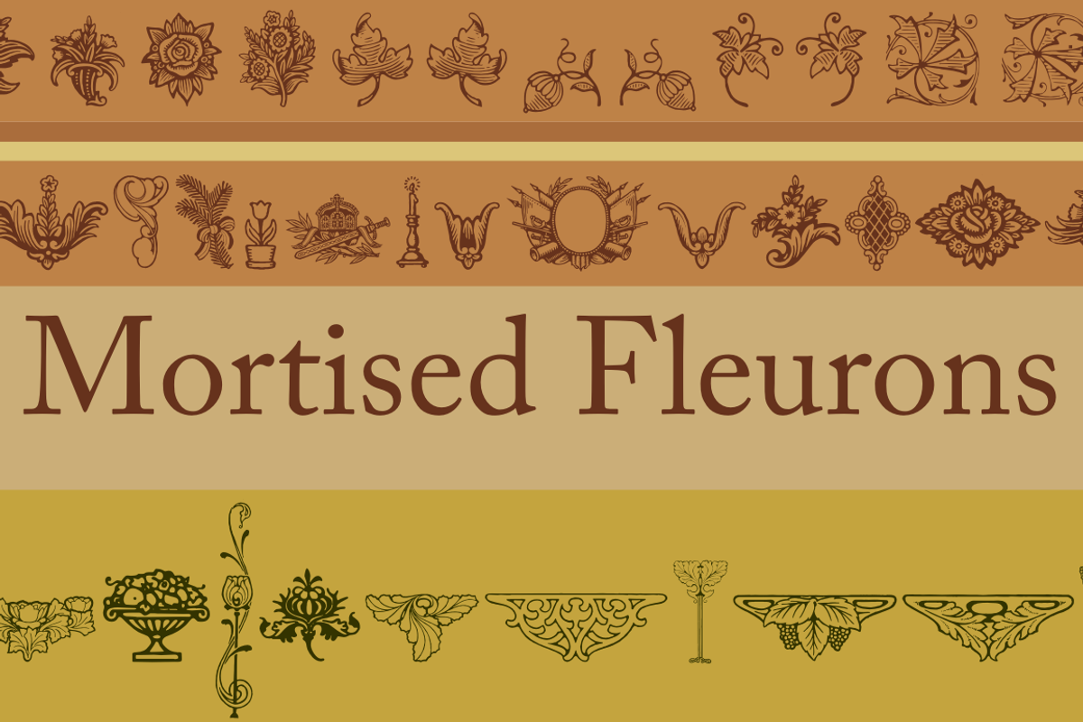 Mortised Fleurons
