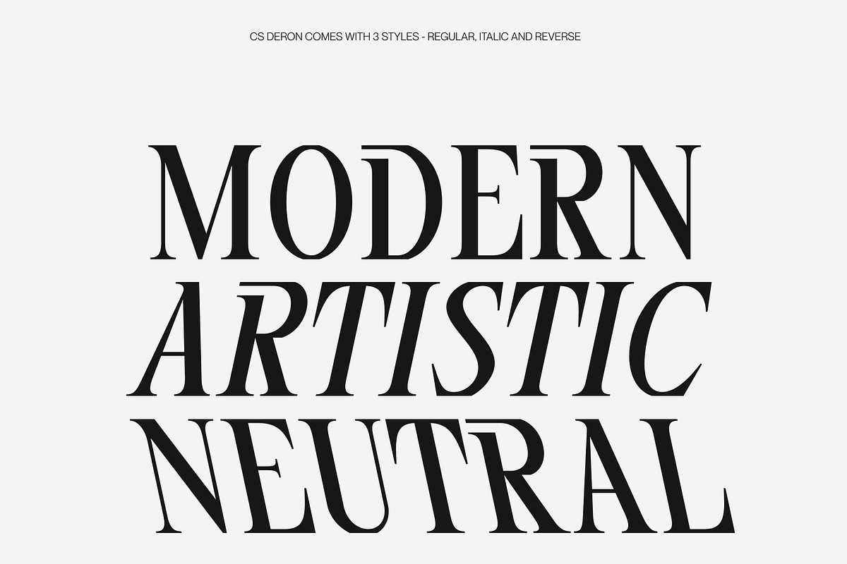 CS Deron – Modern Serif Font, a Serif Font by Craft Supply Co. (Photo 5 of 8)