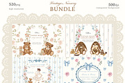 Vintage Nursery BUNDLE - Watercolor, an Animal Illustration by Ooh Lily (Thumbnail 2 of 10)