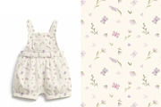 Floral summer kids ditsy pattern, a Seasonal Illustration by DigitalArsiart (Thumbnail 1 of 5)