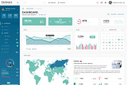 Dashboard Admin Panel PSD Template, an UI Kit Template by laaqiq (Thumbnail 4 of 14)