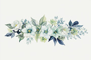 Soft White Floral Bundle, an Illustration by balal (Thumbnail 5 of 10)