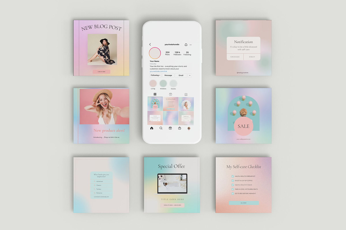 Canva Instagram Template Pack Bundle, a Social Media Template by Amado Brand Design Studio (Photo 7 of 9)