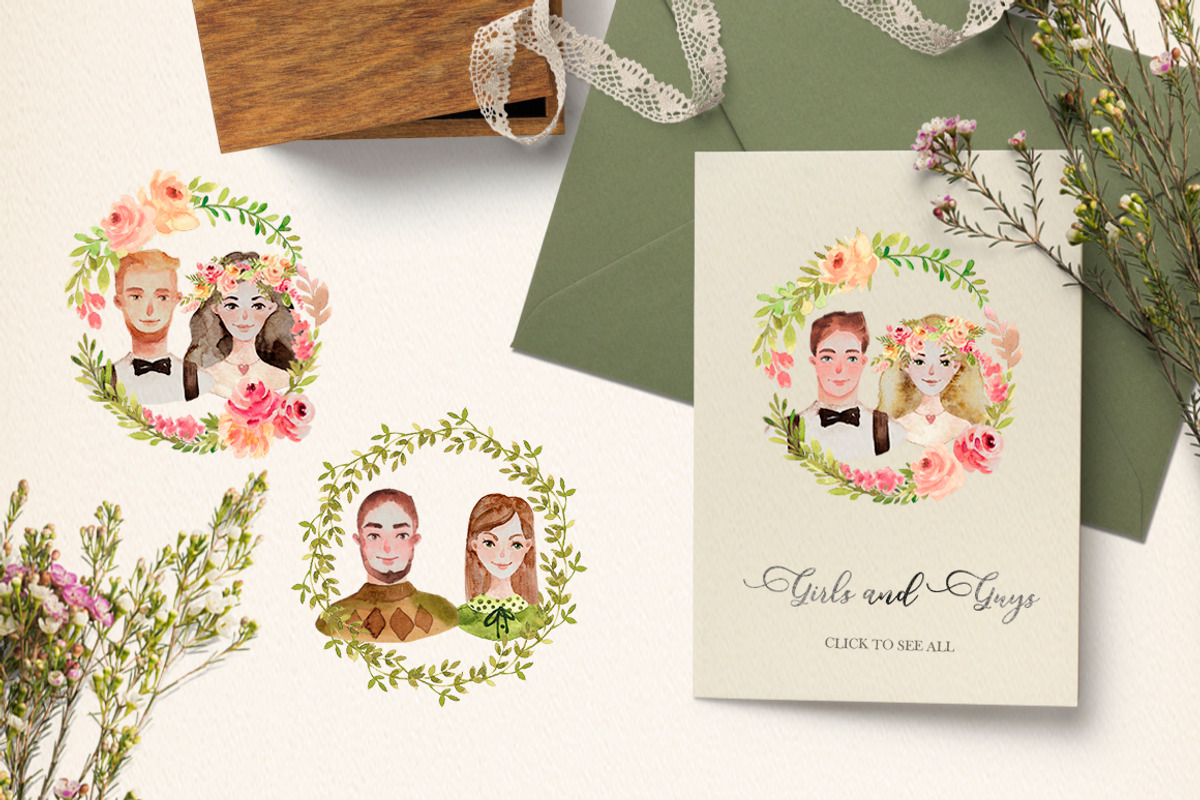 LOVE wedding  floral collection, an Object Graphic by DigitalDream (Photo 8 of 14)