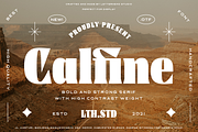 Calfine - Bold Serif, a Serif Font by Letterhend Studio (Thumbnail 1 of 9)