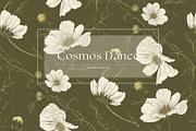 Cosmos Dance Seamless Pattern, a Pattern Graphic by MouseGrey (Thumbnail 1 of 10)