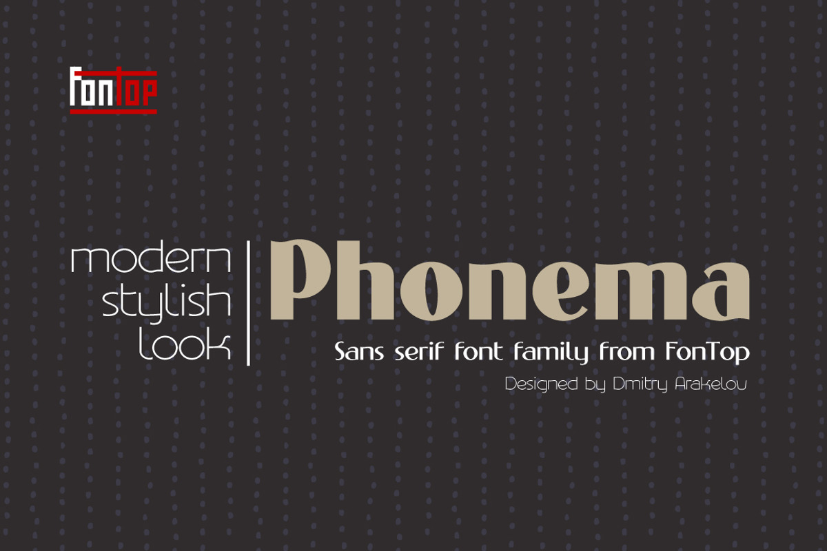 Phonema font family