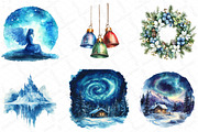 Christmas Polar Lights Clipart Bundl, an Illustration by DreamPrint404 (Thumbnail 6 of 6)