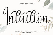 Intuition | Script Font, a Handwritten Font by Scratchones (Thumbnail 1 of 8)
