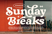 Sunday Breaks - Modern Retro Serif, a Serif Font by Shakira Studio (Thumbnail 1 of 10)