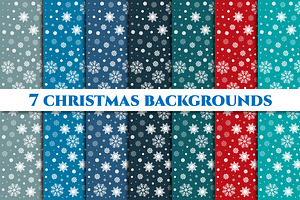 Christmas seamless backgrounds