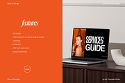 Black & Orange Service Guide, a Marketing Template by My Template Studio (Thumbnail 5 of 16)