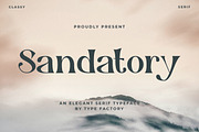 Sandatory - An Elegant Serif, a Serif Font by Typefactoryco (Thumbnail 1 of 8)