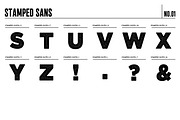 Procreate Stamped Sans Letter Brush, a Brushes & More by Quiver Supply Co. (Thumbnail 5 of 5)