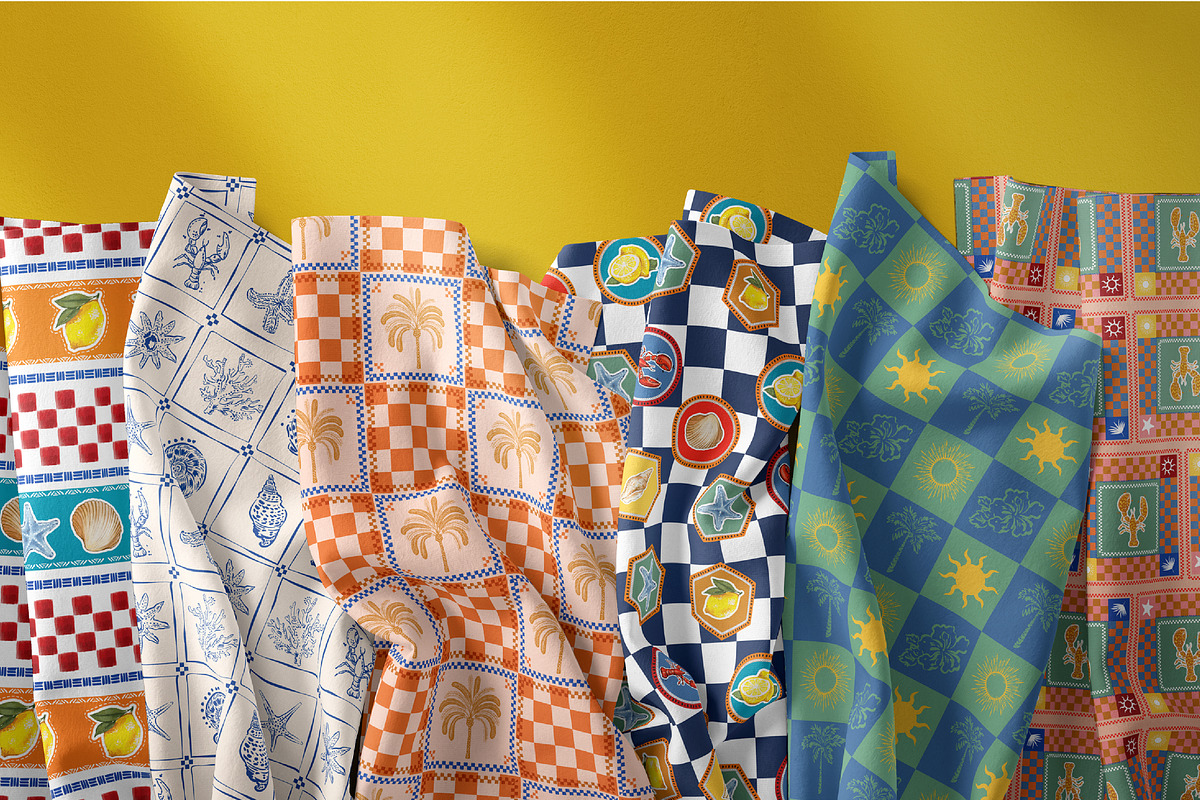 Checkered Summer, a Pattern Graphic by MSNTY STUDIOX (Photo 3 of 28)