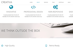 CREATIVA - One Page Parallax Theme