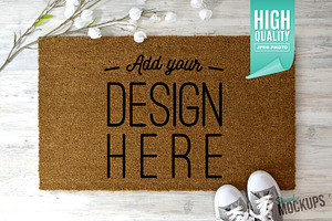Coir Doormat Mockup