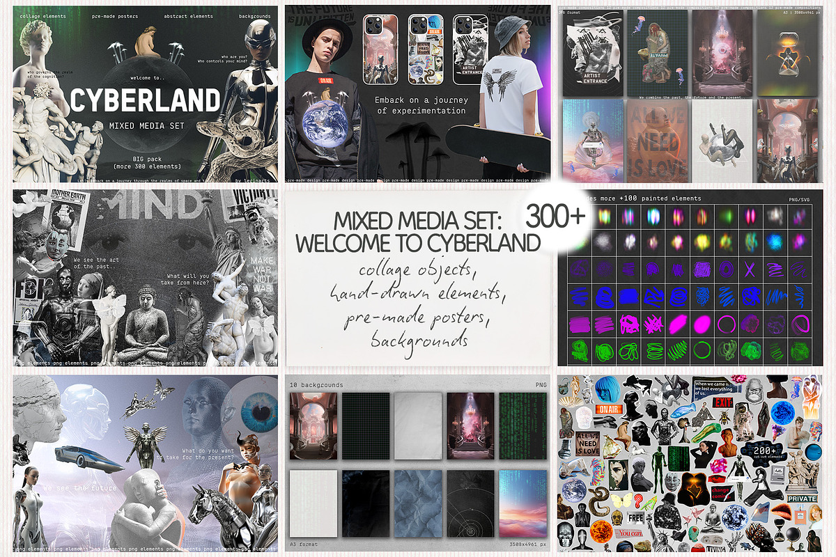 COLLAGE BUNDLE pack (1800+), an Object Graphic by lerinartstudio (Photo 10 of 10)