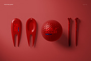 Golf Ball & Accessories Mockup Set, a Merchandise Mockup by creatsy5 (Thumbnail 15 of 17)