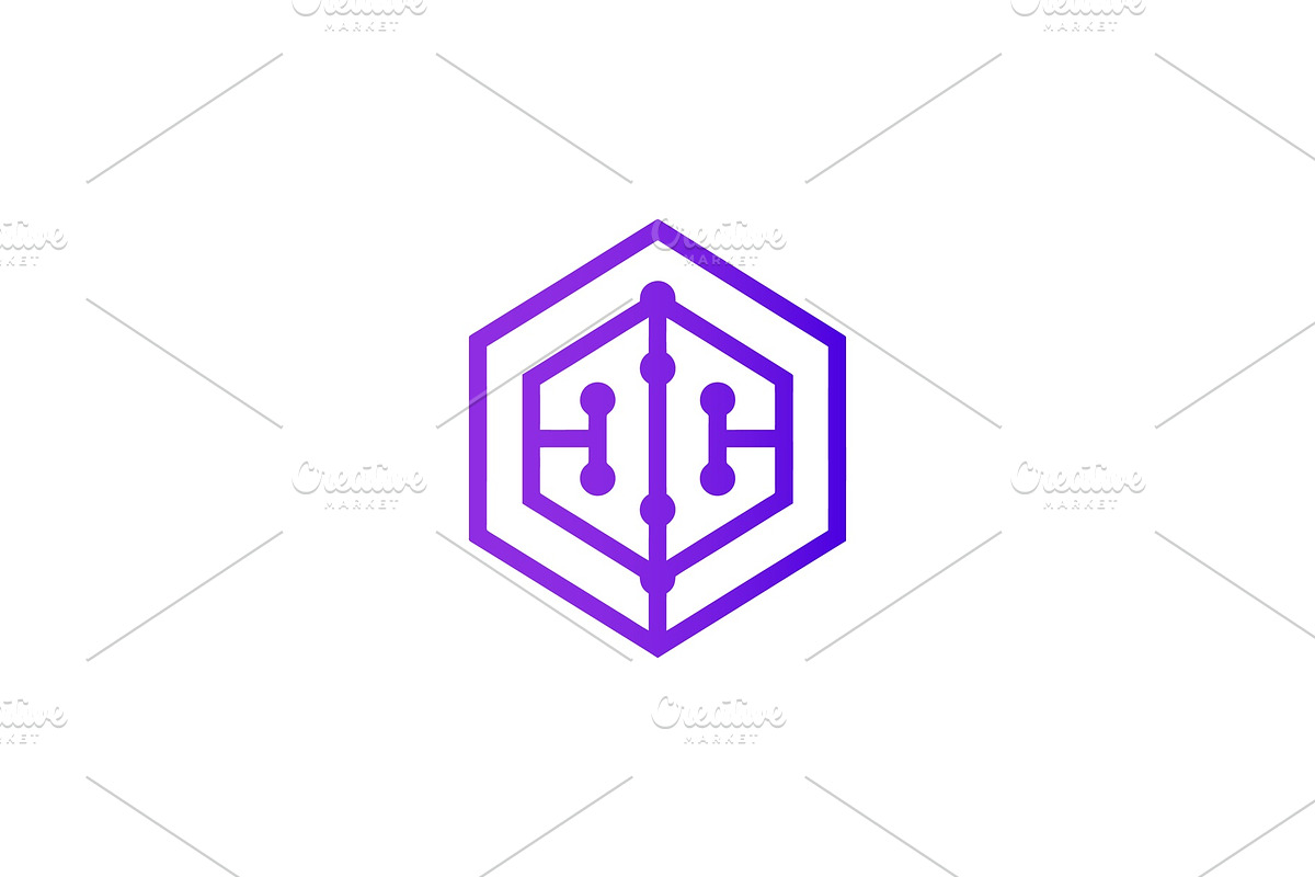 Modern Hexagonal Growth Tech Logo, a Branding & Logo Template by Vectorium Studio (Photo 1 of 9)