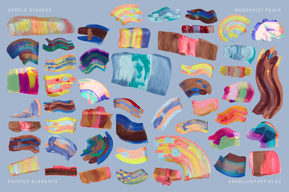 GENTLE STROKES Abstract Elements, an Object Graphic by angelainthefields (Photo 9 of 10)