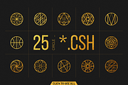 25 Linear Geometric Shapes. Part II, a Shape Add-On by le-genda (Thumbnail 2 of 4)