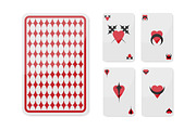 Playing Cards Design with Hearts, a Decorative Illustration by PsychocheArt (Thumbnail 1 of 4)
