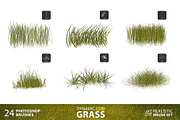 Grass Photoshop Brushes, a Brush Add-On by Mohamed Saber (Thumbnail 3 of 6)