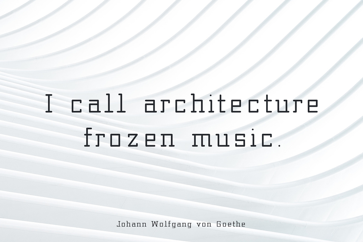 Architect - Geometrical Typeface preview 4