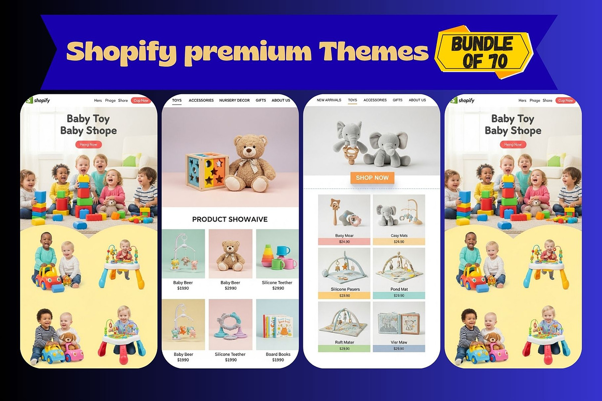 Shopify Premium 70 Themes Bundle, a Shopify Template by Aban's World (Photo 9 of 59)