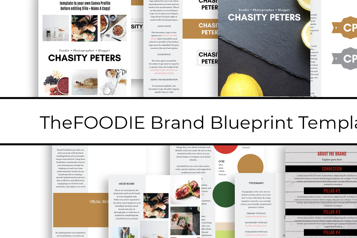 Brand Blueprint Template - FOODIE, a Templates & Theme by The Higgins Creative (Photo 1 of 5)