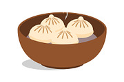 Steamed Dumpling Bowl Clipart, an Object Graphic by Gfx_Store (Thumbnail 2 of 13)