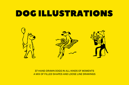 WOOFIX: 37 Vector Dogs, an Animal Illustration by Veyla